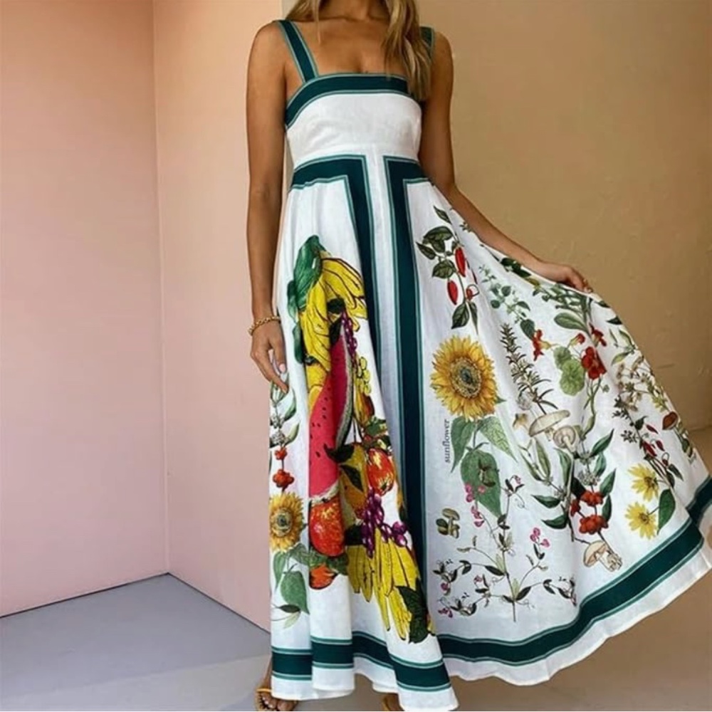 Fruitta Midi Sundress (unbranded) - Sz Small (NWOT)